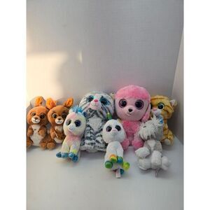 TY‎ Beanie Boos Lot of 8 Plush Collection - Assorted Animal Characters Bundle
